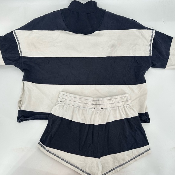 FP Movement Free People Retro Rugby Set Midnight Navy Combo Size Small - Picture 6 of 15